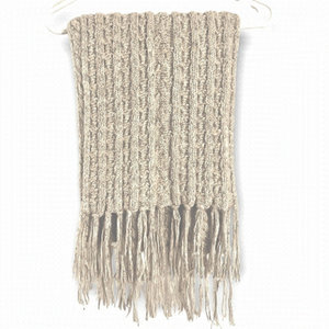 Cozy cable knit scarf